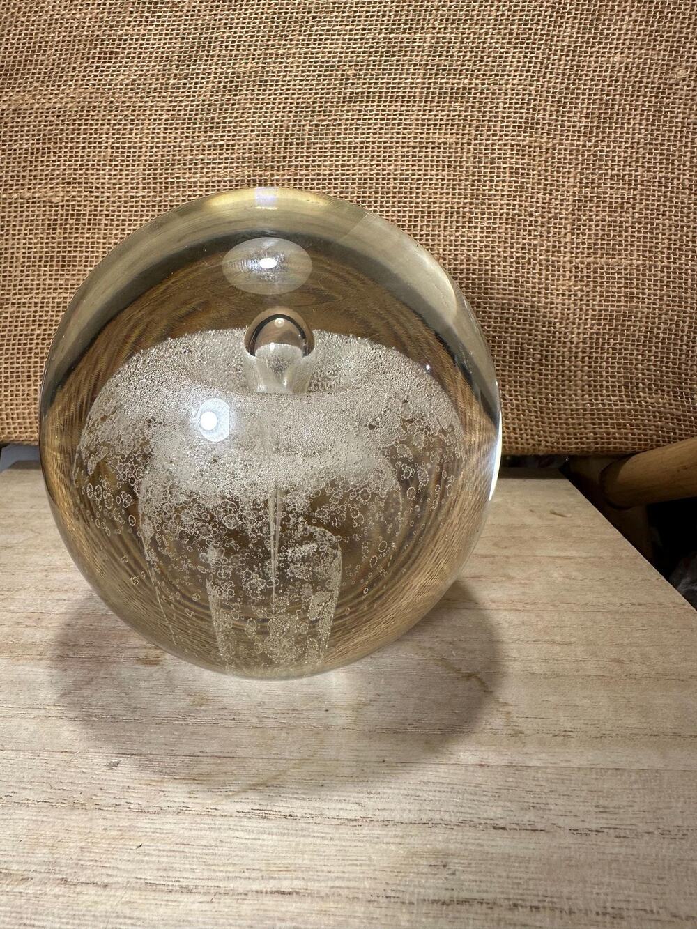 Rare R.W. Stephen Signed 1982 Handblown Art Studio Glass Paperweight Teardrop Sp